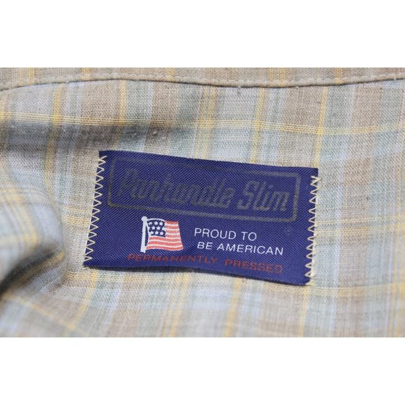 Panhandle Slim men's permanent press plaid Western cowboy pearl snap shirt XXL - Picture 8 of 13